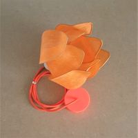 orange lamp with cable